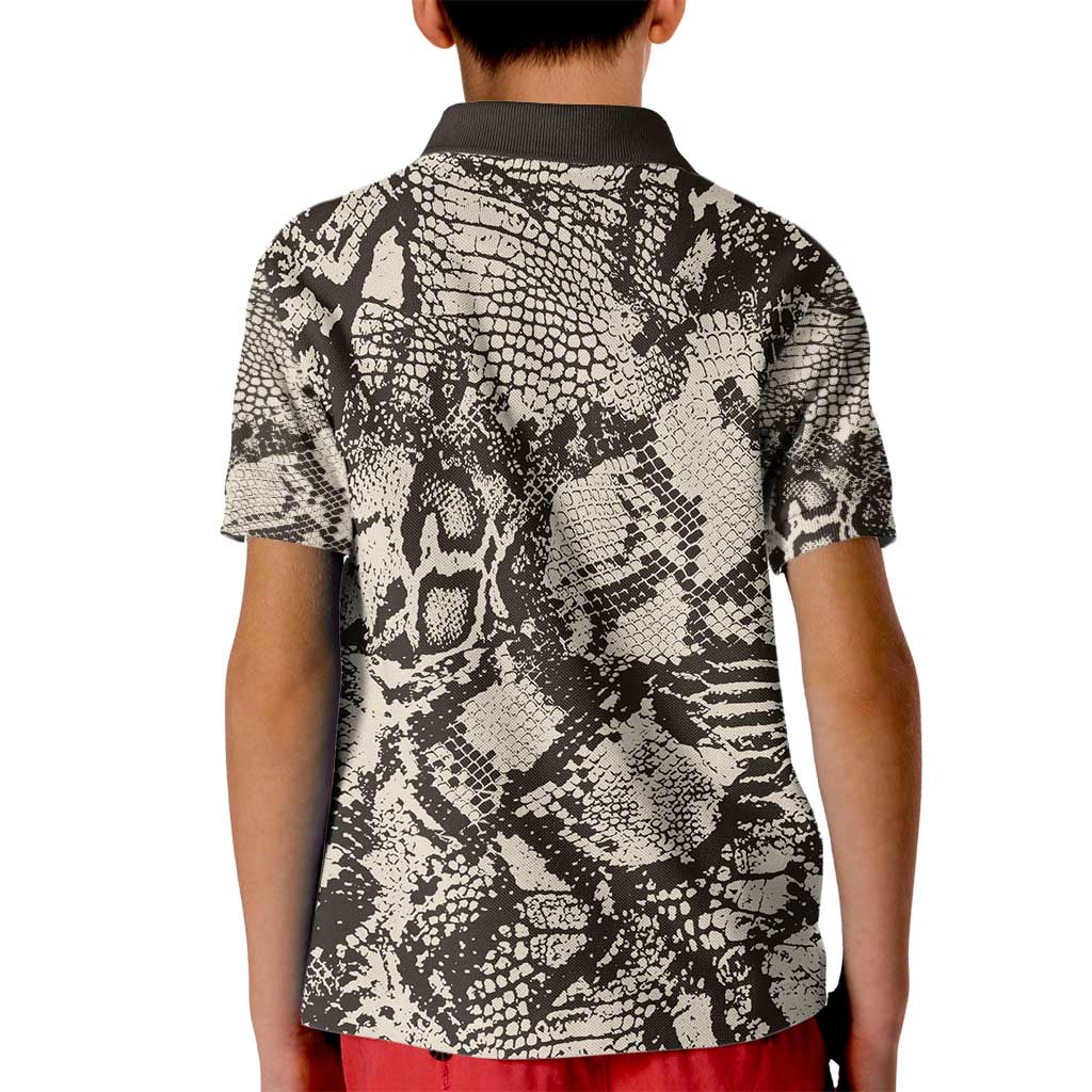 Wild Animal Skins Kid Polo Shirt Snake and Crocodile Mix Skin - Wonder Print Shop