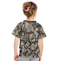 Wild Animal Skins Kid T Shirt Snake and Crocodile Mix Skin - Wonder Print Shop