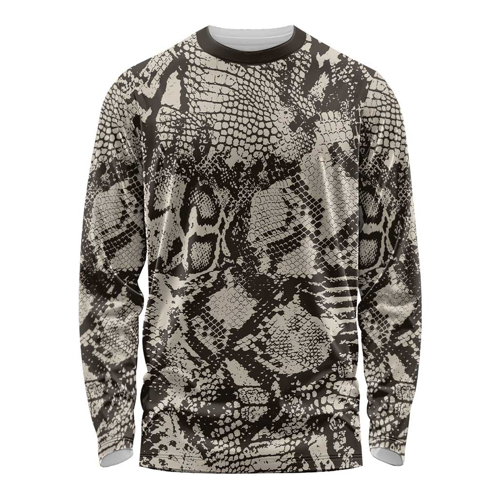 Wild Animal Skins Long Sleeve Shirt Snake and Crocodile Mix Skin - Wonder Print Shop