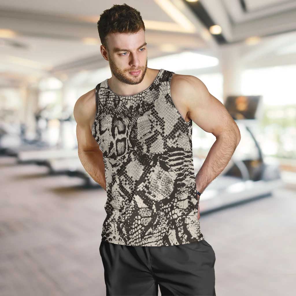 Wild Animal Skins Men Tank Top Snake and Crocodile Mix Skin - Wonder Print Shop