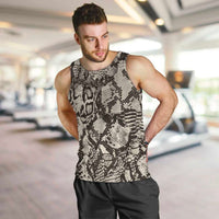 Wild Animal Skins Men Tank Top Snake and Crocodile Mix Skin - Wonder Print Shop