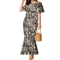 Wild Animal Skins Mermaid Dress Snake and Crocodile Mix Skin - Wonder Print Shop