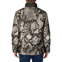 Wild Animal Skins Padded Jacket Snake and Crocodile Mix Skin - Wonder Print Shop
