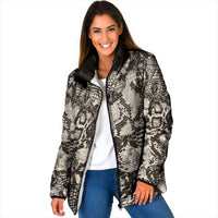 Wild Animal Skins Padded Jacket Snake and Crocodile Mix Skin - Wonder Print Shop