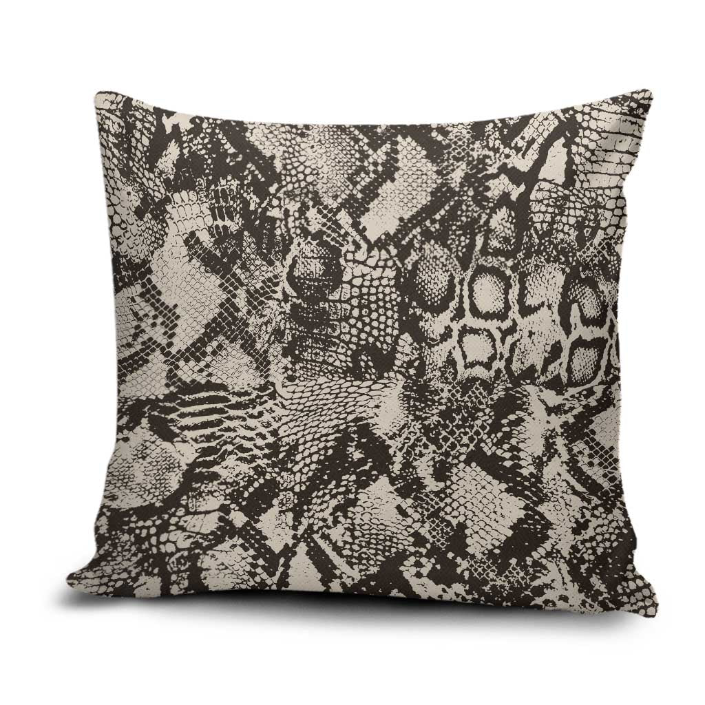Wild Animal Skins Pillow Cover Snake and Crocodile Mix Skin - Wonder Print Shop