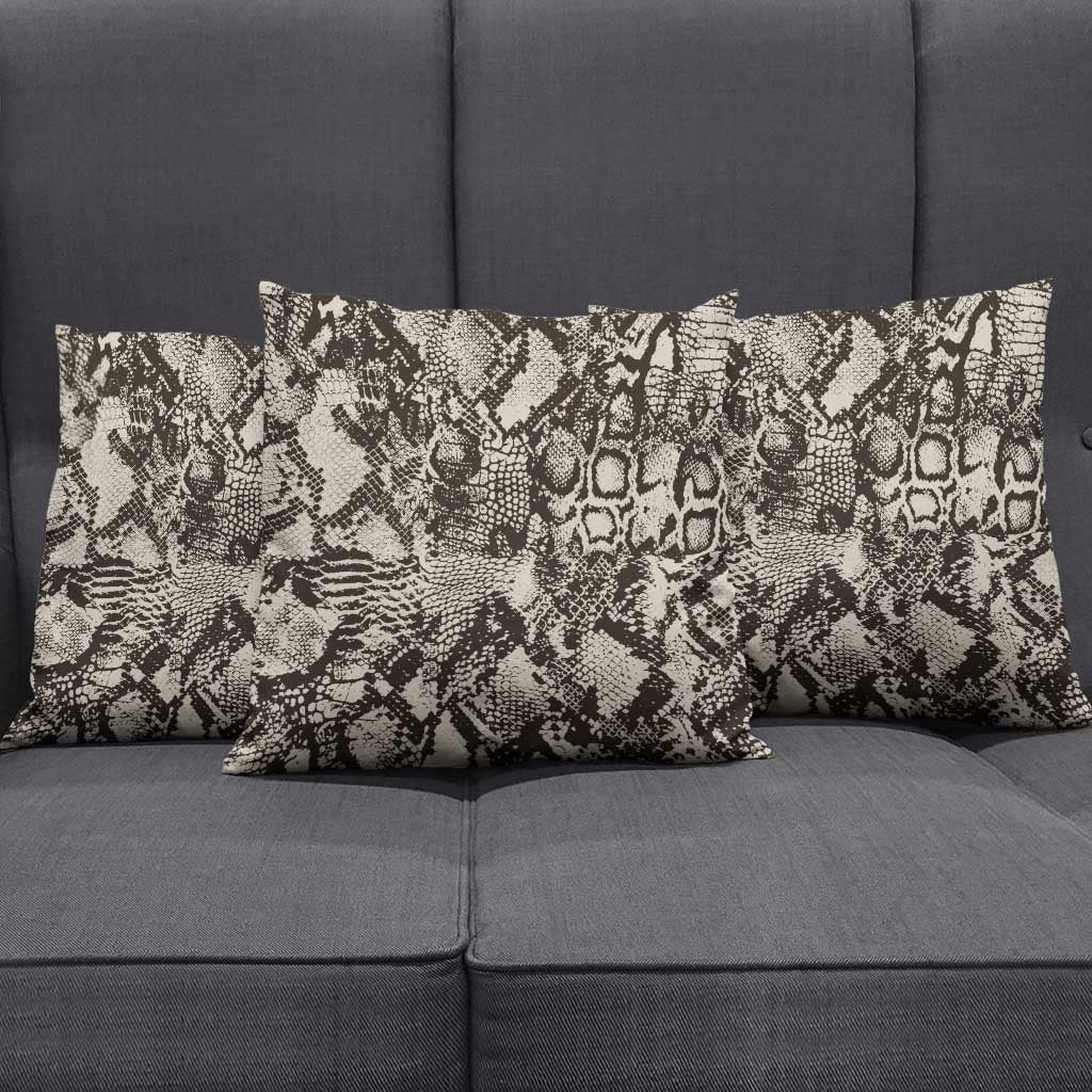 Wild Animal Skins Pillow Cover Snake and Crocodile Mix Skin - Wonder Print Shop