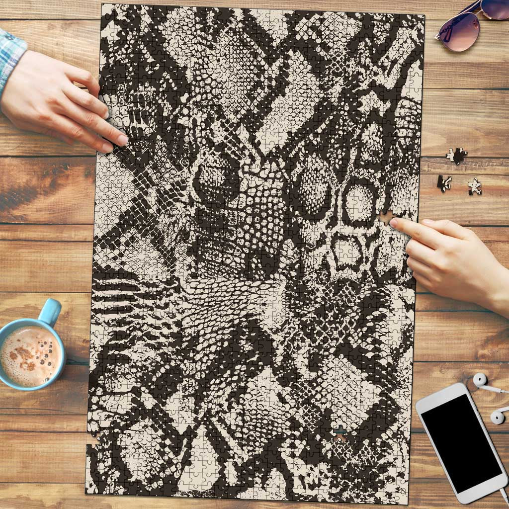 Wild Animal Skins Puzzle Snake and Crocodile Mix Skin - Wonder Print Shop