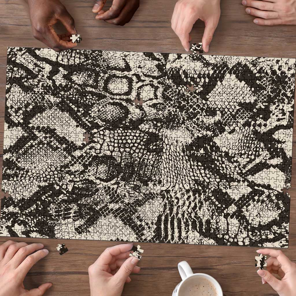 Wild Animal Skins Puzzle Snake and Crocodile Mix Skin - Wonder Print Shop