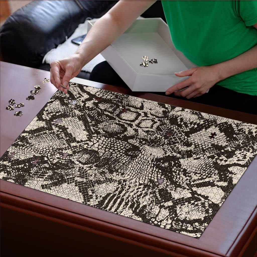 Wild Animal Skins Puzzle Snake and Crocodile Mix Skin - Wonder Print Shop