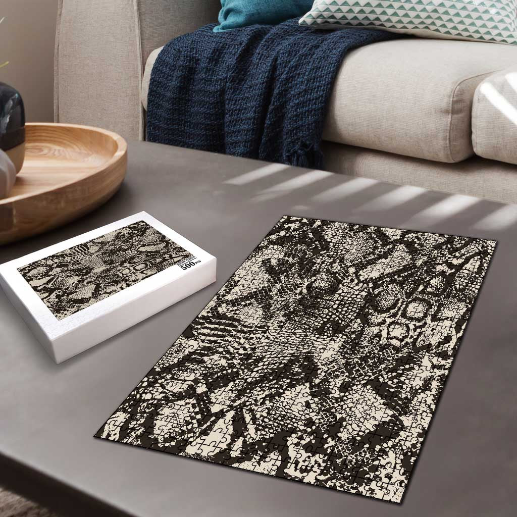 Wild Animal Skins Puzzle Snake and Crocodile Mix Skin - Wonder Print Shop