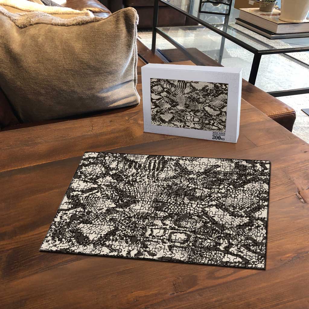 Wild Animal Skins Puzzle Snake and Crocodile Mix Skin - Wonder Print Shop