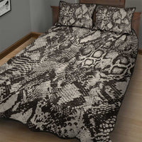 Wild Animal Skins Quilt Bed Set Snake and Crocodile Mix Skin - Wonder Print Shop