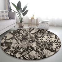 Wild Animal Skins Round Carpet Snake and Crocodile Mix Skin - Wonder Print Shop