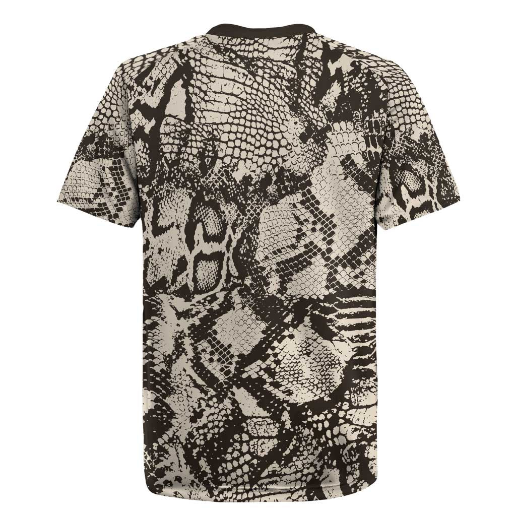 Wild Animal Skins Rugby Jersey Snake and Crocodile Mix Skin - Wonder Print Shop