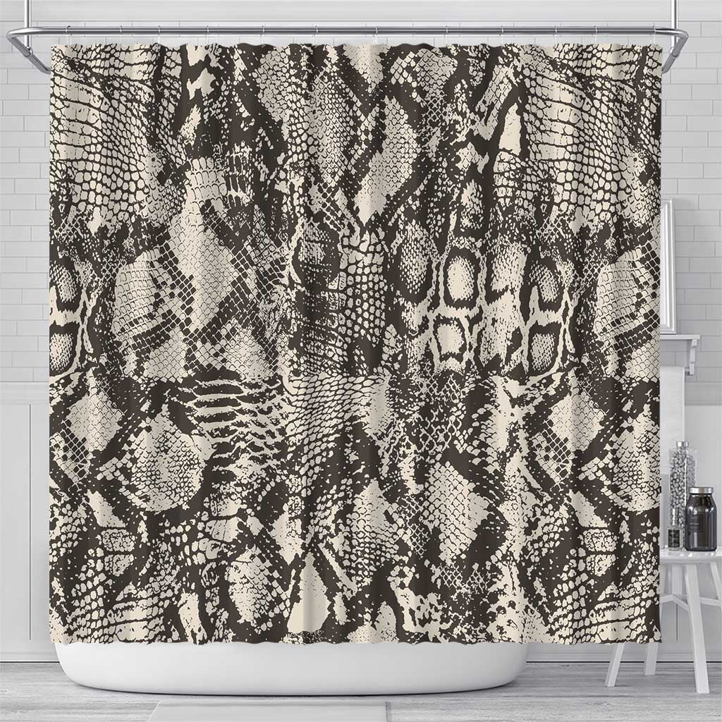 Wild Animal Skins Shower Curtain Snake and Crocodile Mix Skin - Wonder Print Shop