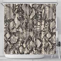 Wild Animal Skins Shower Curtain Snake and Crocodile Mix Skin - Wonder Print Shop