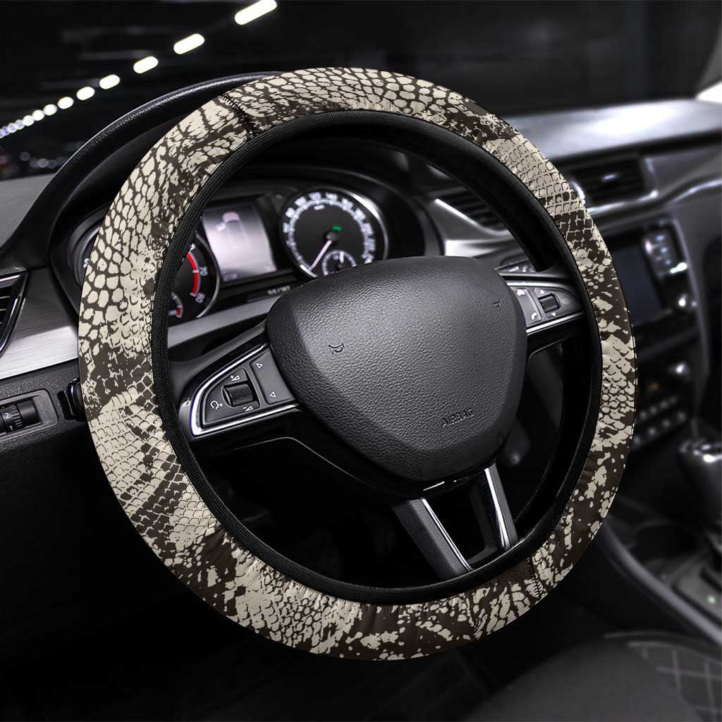 Wild Animal Skins Steering Wheel Cover Snake and Crocodile Mix Skin - Wonder Print Shop