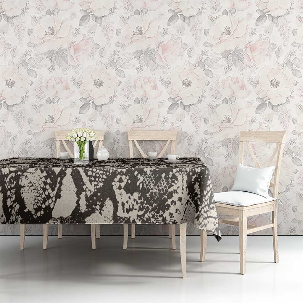 Wild Animal Skins Tablecloth Snake and Crocodile Mix Skin - Wonder Print Shop