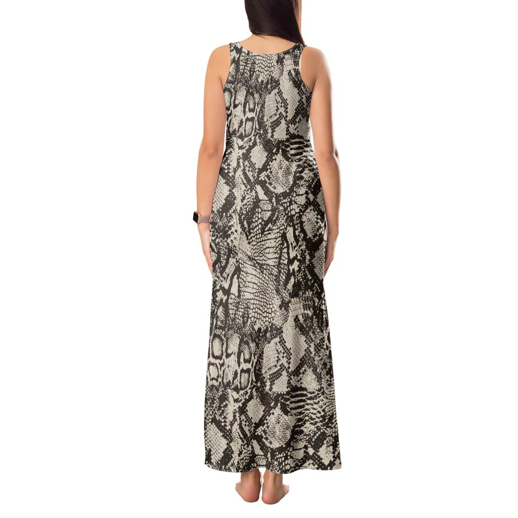 Wild Animal Skins Tank Maxi Dress Snake and Crocodile Mix Skin - Wonder Print Shop