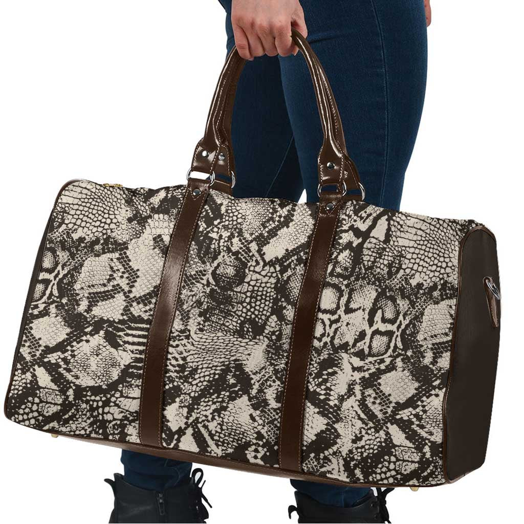Wild Animal Skins Travel Bag Snake and Crocodile Mix Skin - Wonder Print Shop