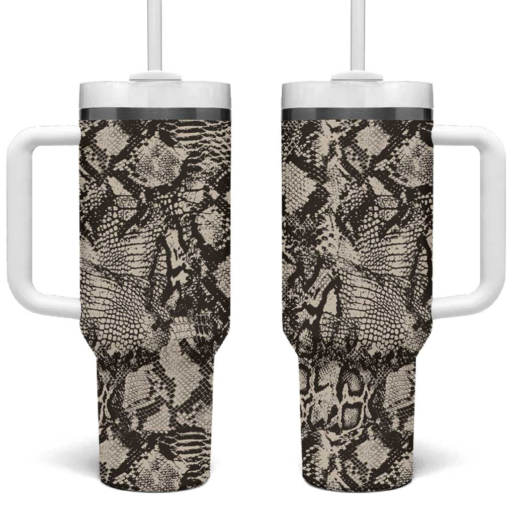 Wild Animal Skins Tumbler With Handle Snake and Crocodile Mix Skin - Wonder Print Shop