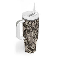 Wild Animal Skins Tumbler With Handle Snake and Crocodile Mix Skin - Wonder Print Shop