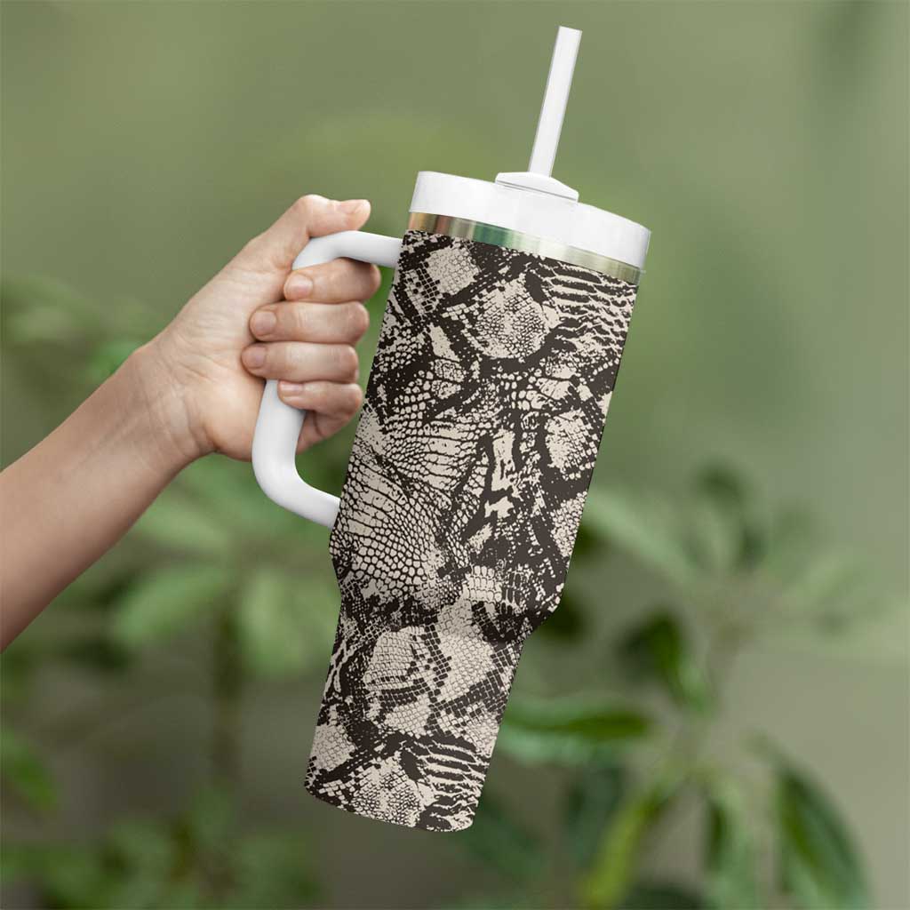 Wild Animal Skins Tumbler With Handle Snake and Crocodile Mix Skin - Wonder Print Shop