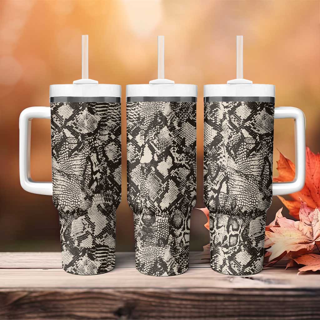 Wild Animal Skins Tumbler With Handle Snake and Crocodile Mix Skin - Wonder Print Shop