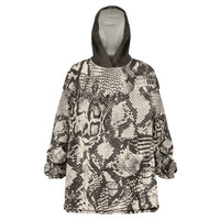 Wild Animal Skins Wearable Blanket Hoodie Snake and Crocodile Mix Skin - Wonder Print Shop