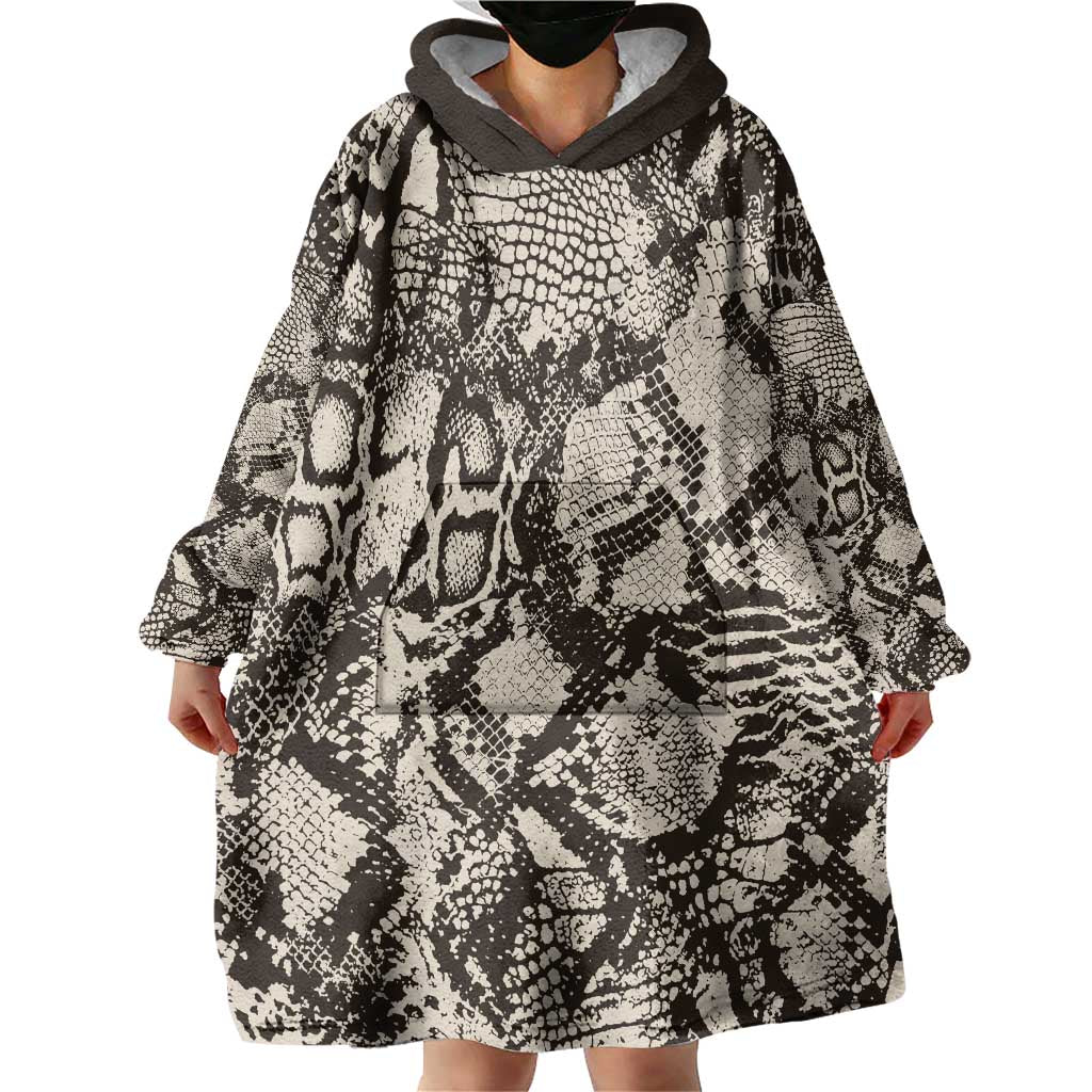 Wild Animal Skins Wearable Blanket Hoodie Snake and Crocodile Mix Skin - Wonder Print Shop