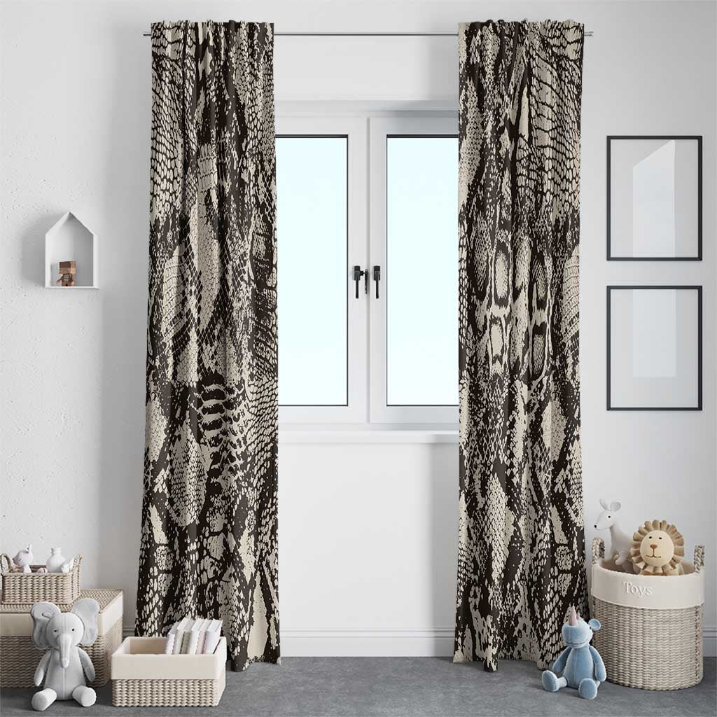 Wild Animal Skins Window Curtain Snake and Crocodile Mix Skin - Wonder Print Shop