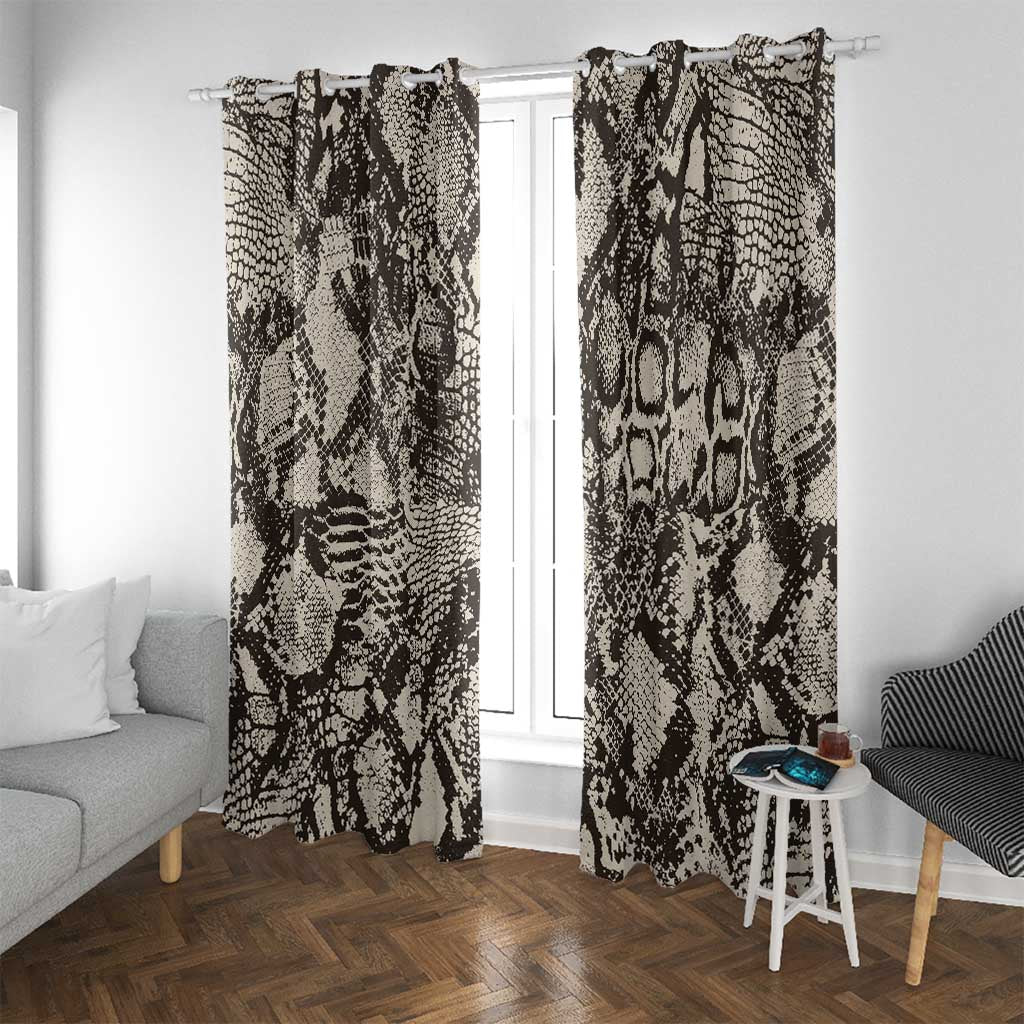 Wild Animal Skins Window Curtain Snake and Crocodile Mix Skin - Wonder Print Shop