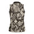 Wild Animal Skins Women Sleeveless Polo Shirt Snake and Crocodile Mix Skin - Wonder Print Shop