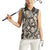 Wild Animal Skins Women Sleeveless Polo Shirt Snake and Crocodile Mix Skin - Wonder Print Shop