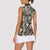 Wild Animal Skins Women Sleeveless Polo Shirt Snake and Crocodile Mix Skin - Wonder Print Shop
