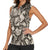 Wild Animal Skins Women Sleeveless Polo Shirt Snake and Crocodile Mix Skin - Wonder Print Shop