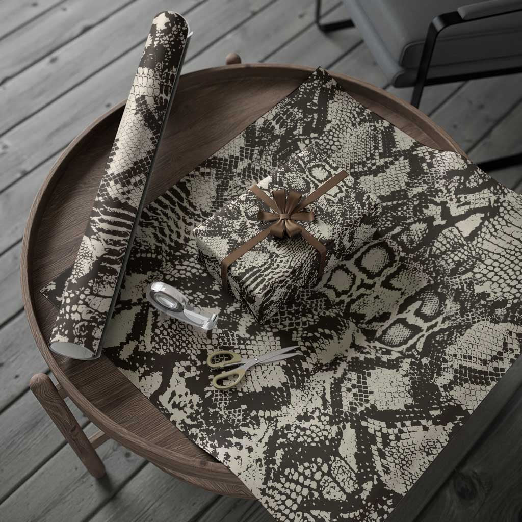 African Wild Animal Skins Wrapping Paper Snake and Crocodile Mix Skin - Wonder Print Shop