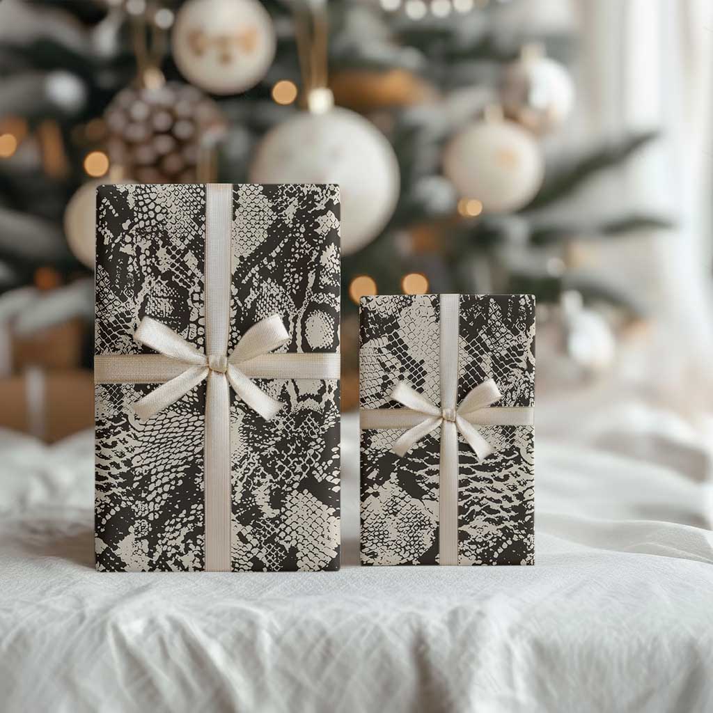 African Wild Animal Skins Wrapping Paper Snake and Crocodile Mix Skin - Wonder Print Shop