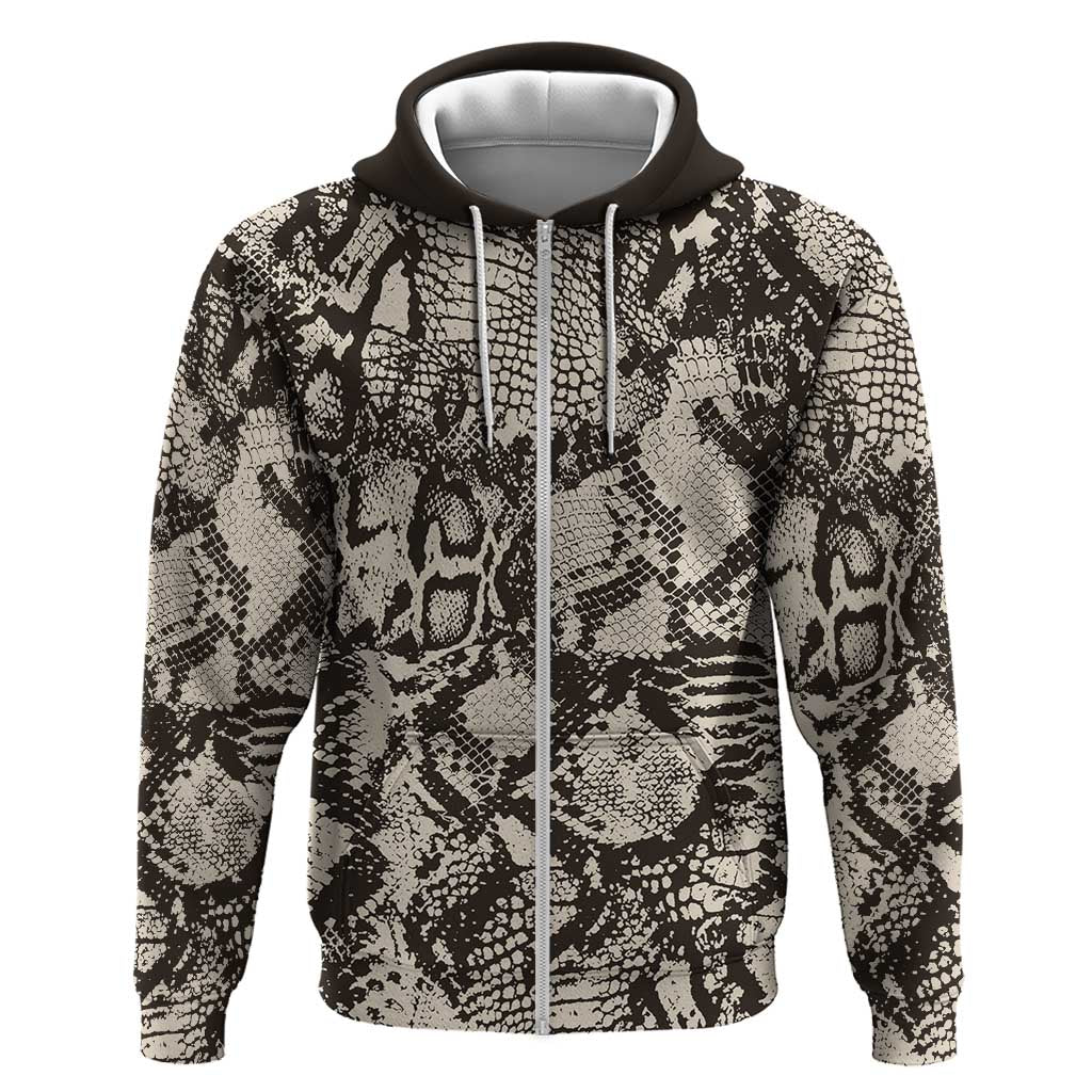 Wild Animal Skins Zip Hoodie Snake and Crocodile Mix Skin - Wonder Print Shop