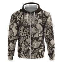 Wild Animal Skins Zip Hoodie Snake and Crocodile Mix Skin - Wonder Print Shop
