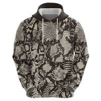 Wild Animal Skins Zip Hoodie Snake and Crocodile Mix Skin - Wonder Print Shop