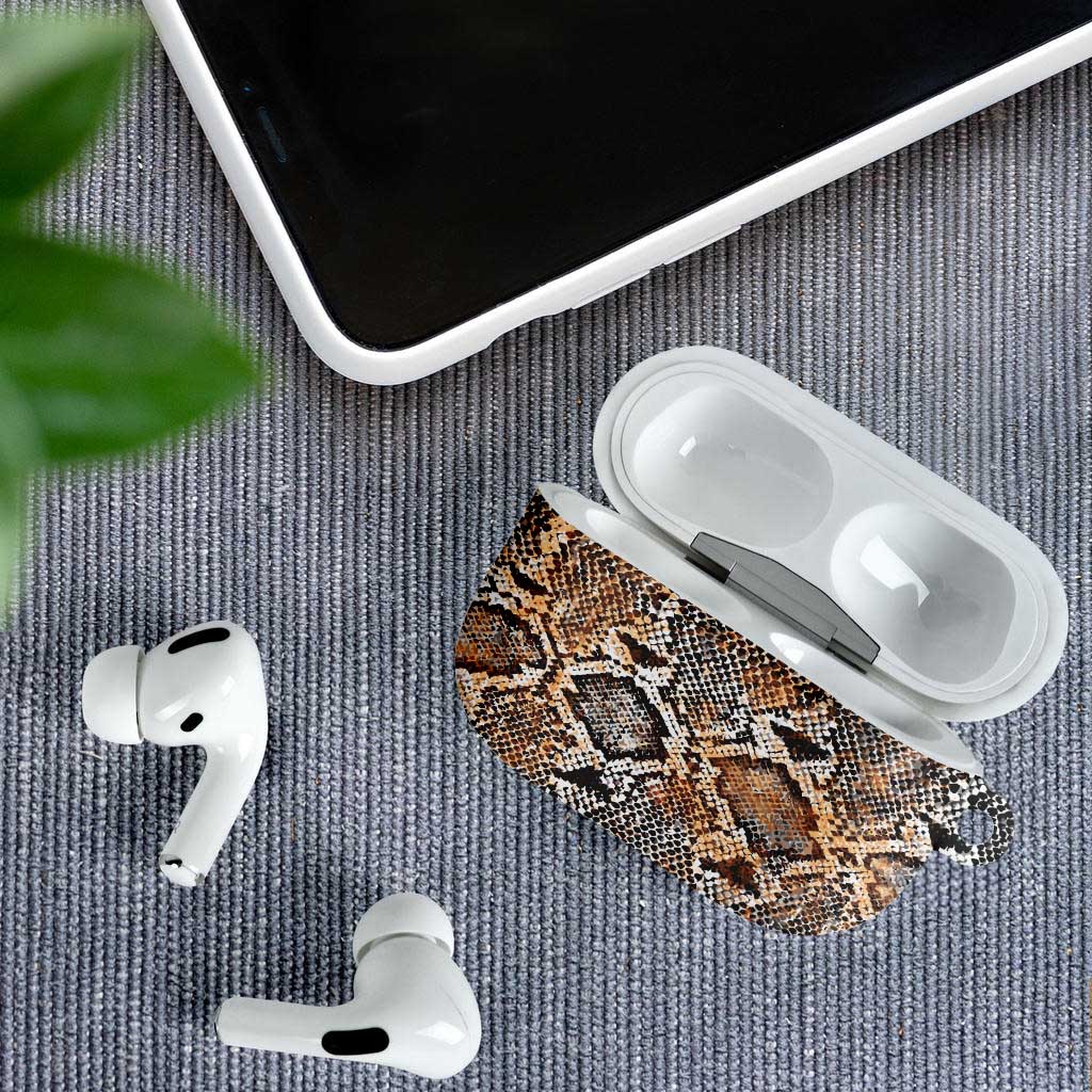 Wild Animal Skins AirPods Case Vintage Snake Skin Pattern - Wonder Print Shop