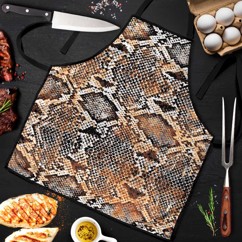 Wild Animal Skins Apron Vintage Snake Skin Pattern - Wonder Print Shop