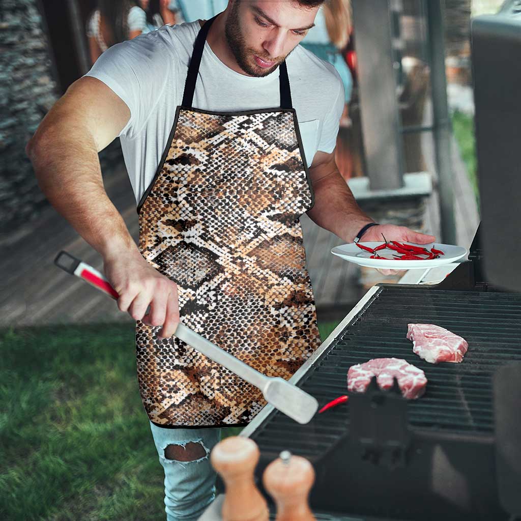 Wild Animal Skins Apron Vintage Snake Skin Pattern - Wonder Print Shop