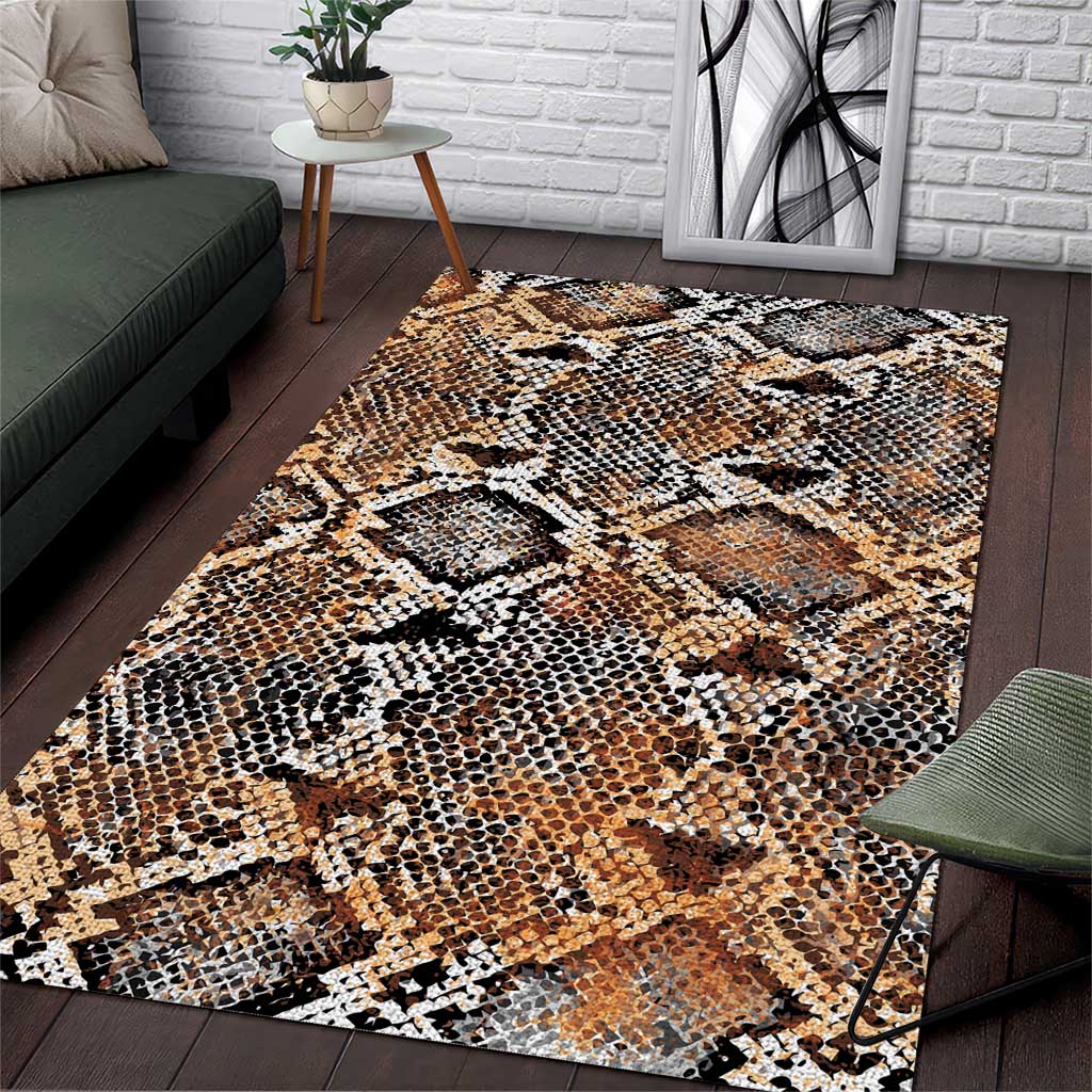 Wild Animal Skins Area Rug Vintage Snake Skin Pattern - Wonder Print Shop
