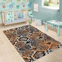 Wild Animal Skins Area Rug Vintage Snake Skin Pattern - Wonder Print Shop