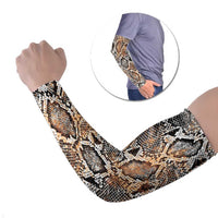 Wild Animal Skins Arm Sleeves Vintage Snake Skin Pattern - Wonder Print Shop