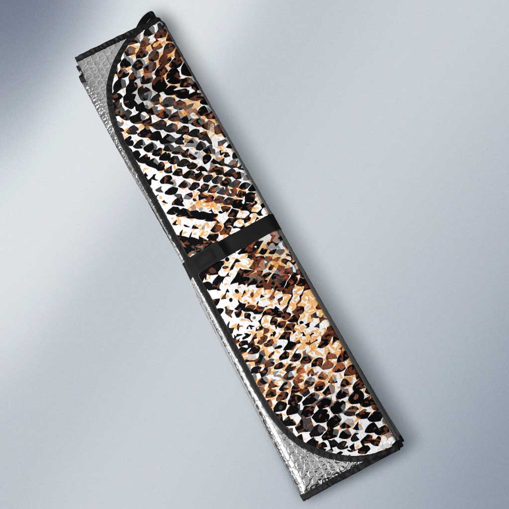 Wild Animal Skins Auto Sun Shade Vintage Snake Skin Pattern - Wonder Print Shop