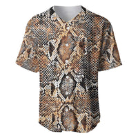 Wild Animal Skins Baseball Jersey Vintage Snake Skin Pattern - Wonder Print Shop