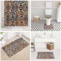 Wild Animal Skins Bathroom Set Vintage Snake Skin Pattern - Wonder Print Shop